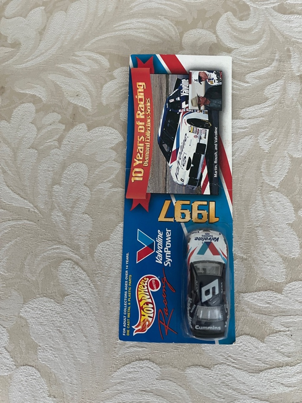 Racing Valvoline #6 Toy Race Car - Blue/White